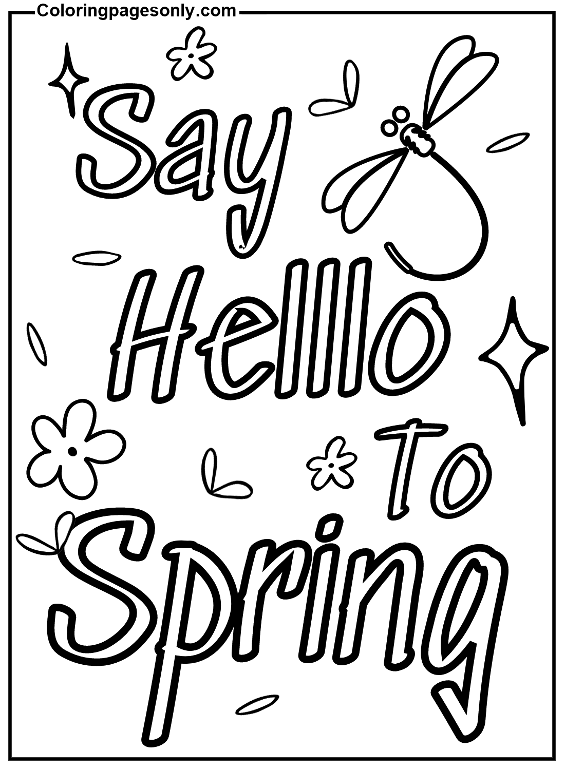 Images First Day Of Spring Coloring Pages