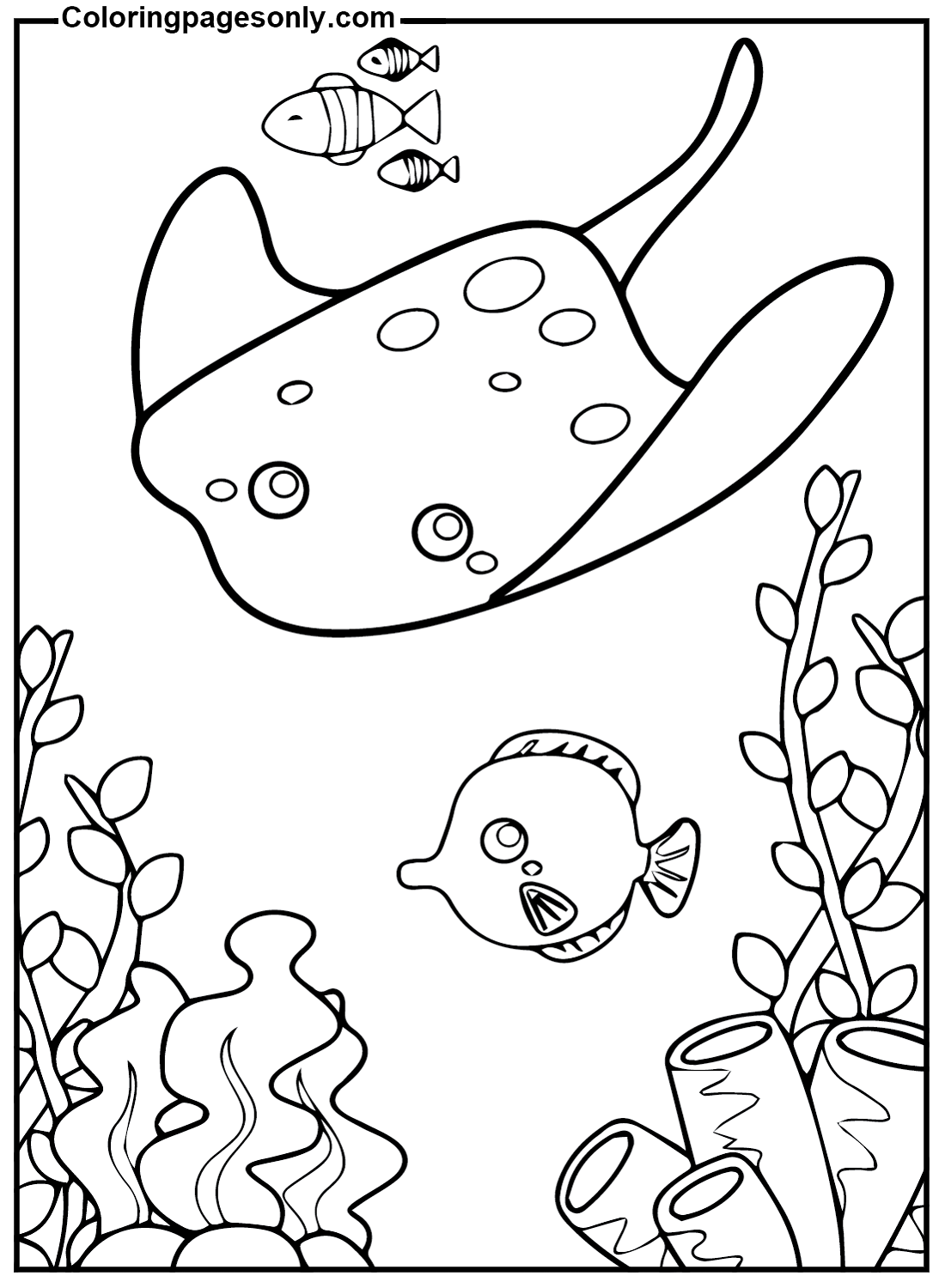 Images Stingray Coloring Pages