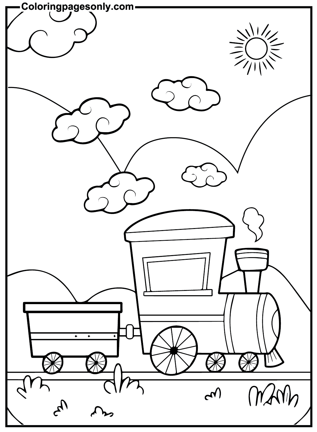 Images Train Coloring Pages