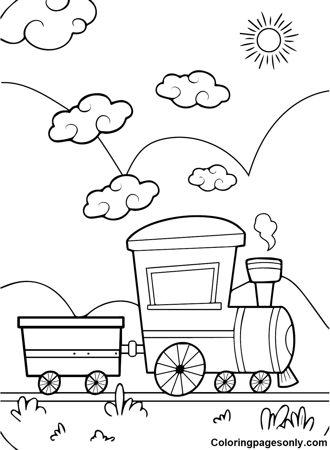 Images Train Coloring Pages