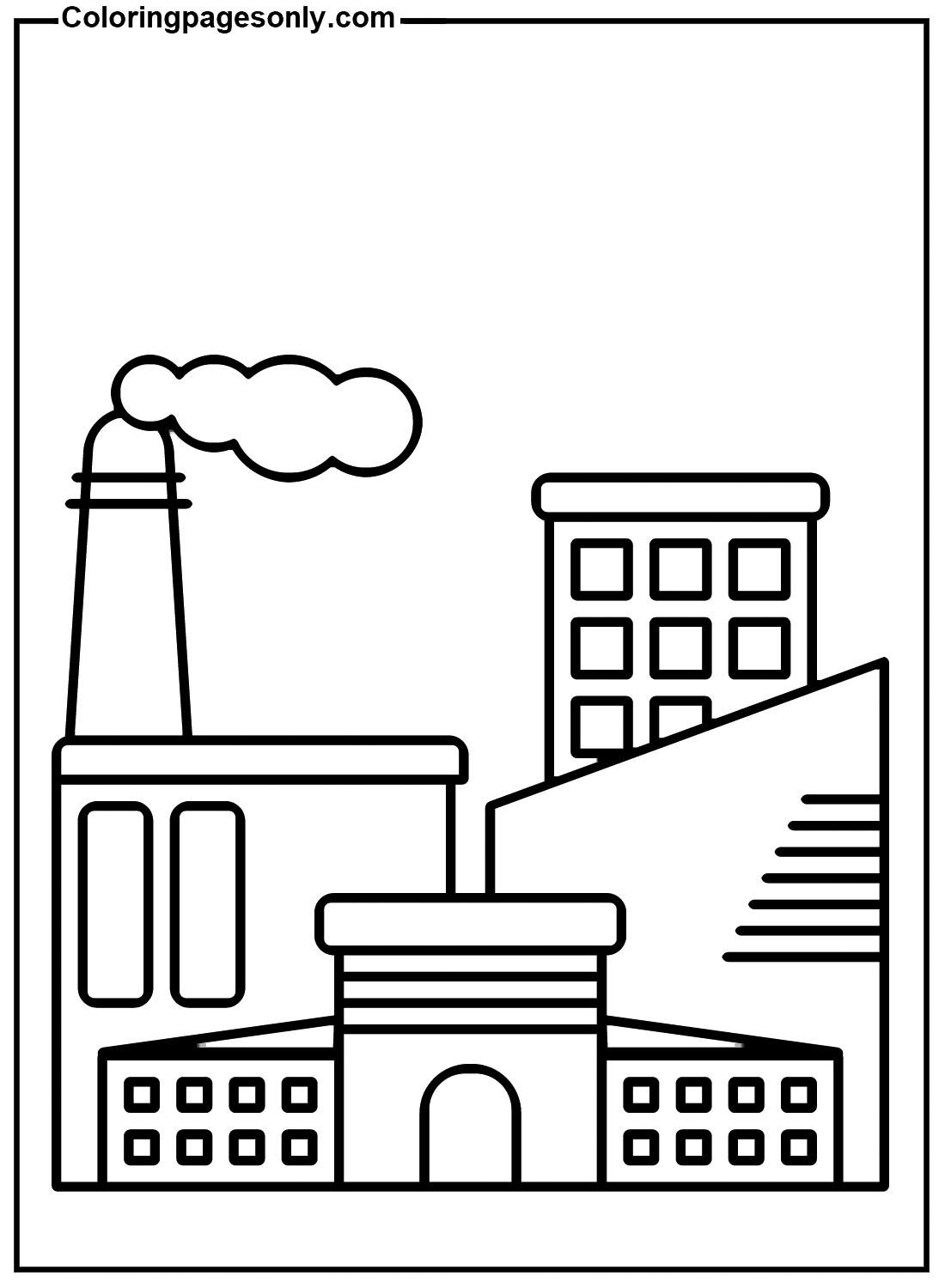 Industrial Building Coloring Pages