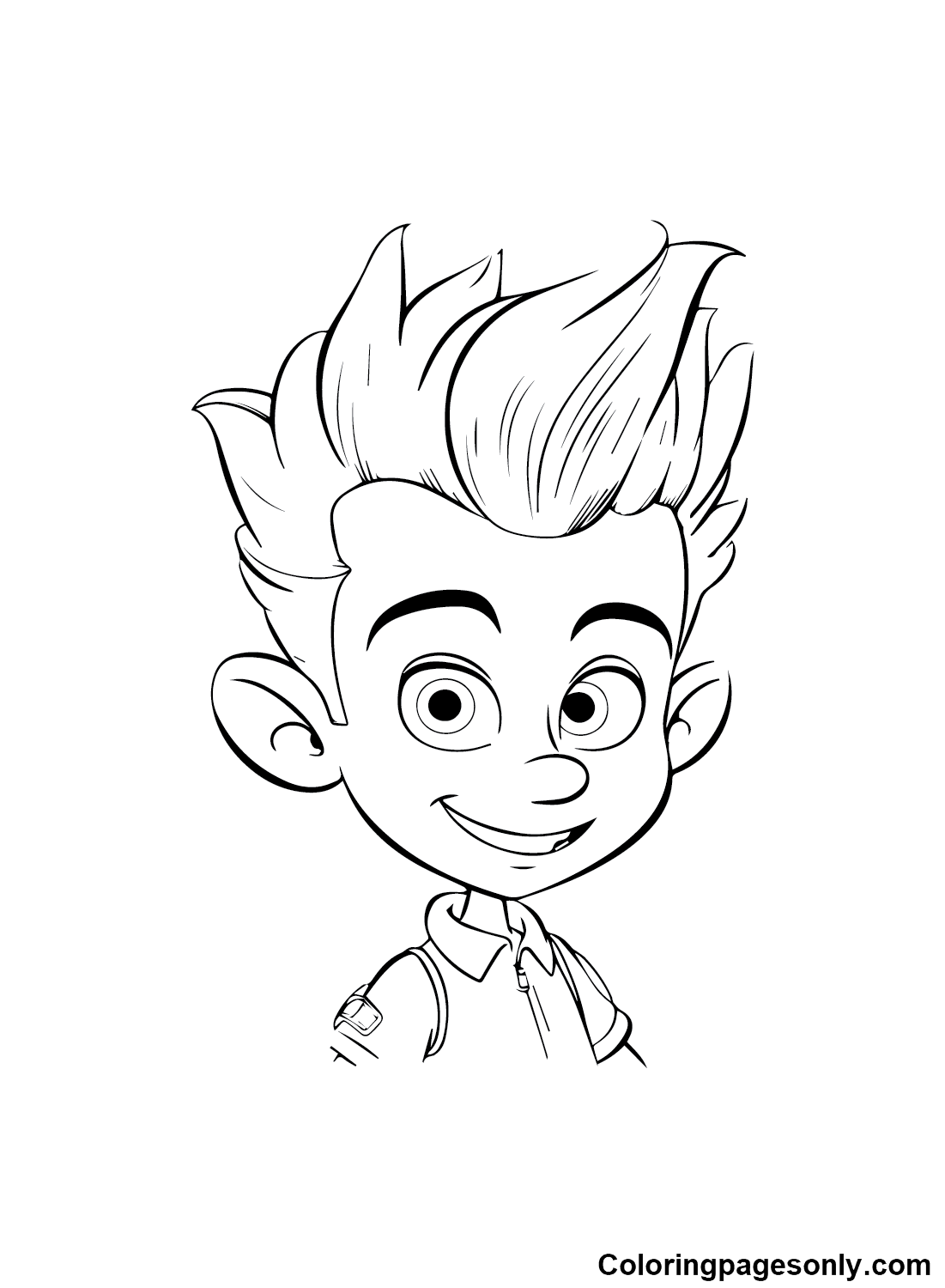 Jimmy Neutron color Sheets Coloring Page