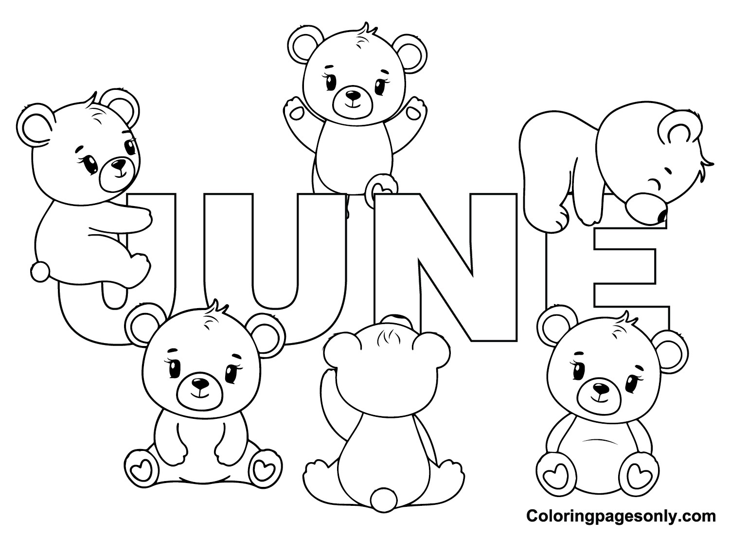 June Images Coloring Page