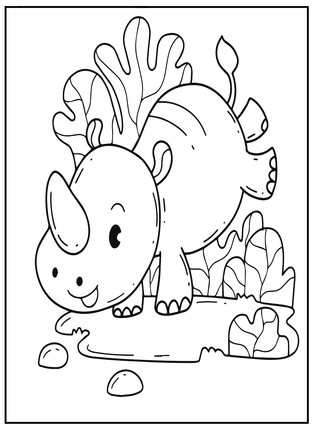 Kawaii Animal Drawing Coloring Pages