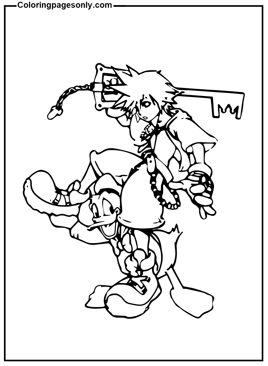 Kingdom Hearts Images Coloring Pages