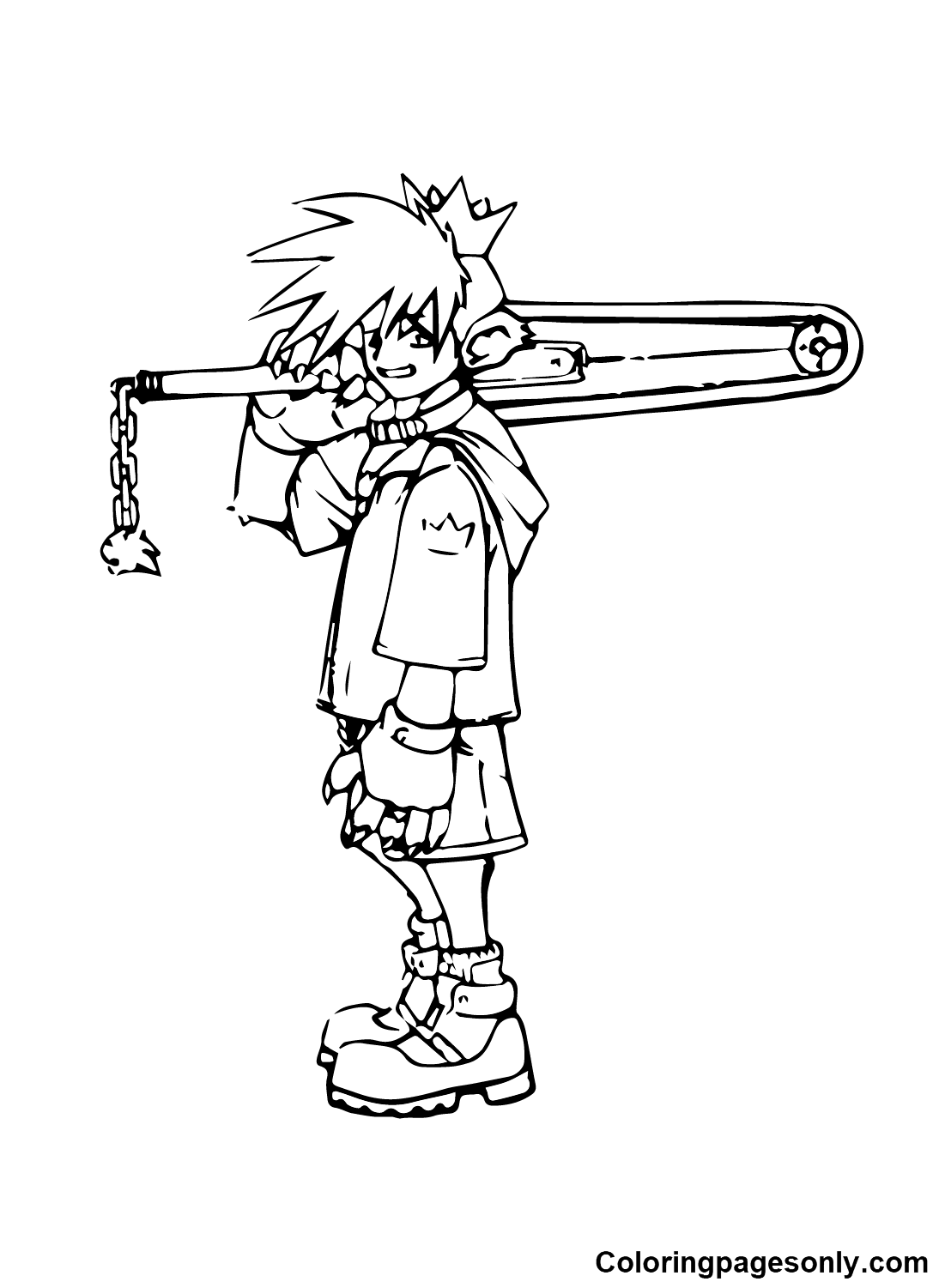 Kingdom Hearts Pictures Coloring Page