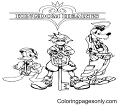 Kingdom Hearts Coloring Pages