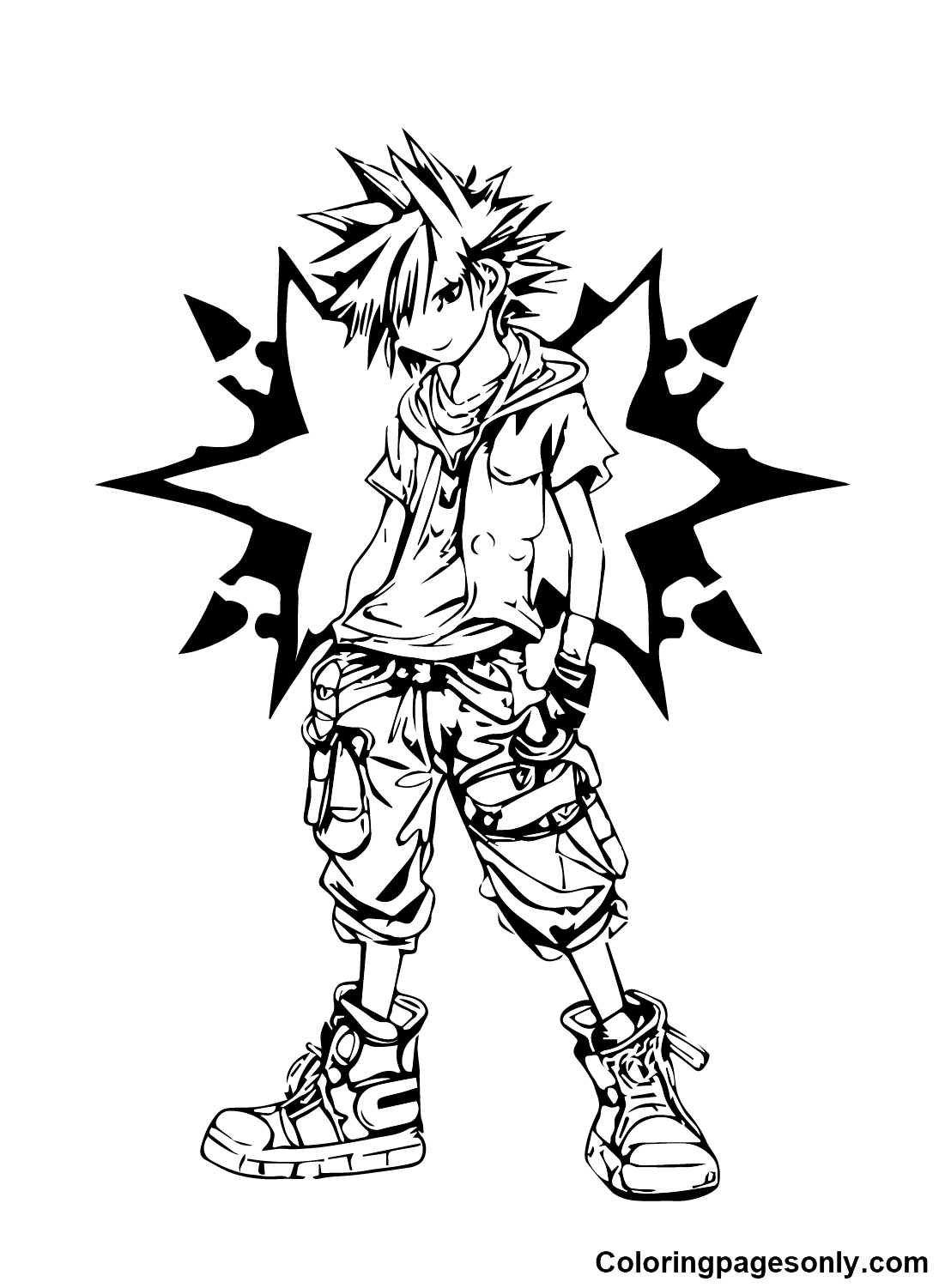 Kingdom Hearts to print Coloring Pages