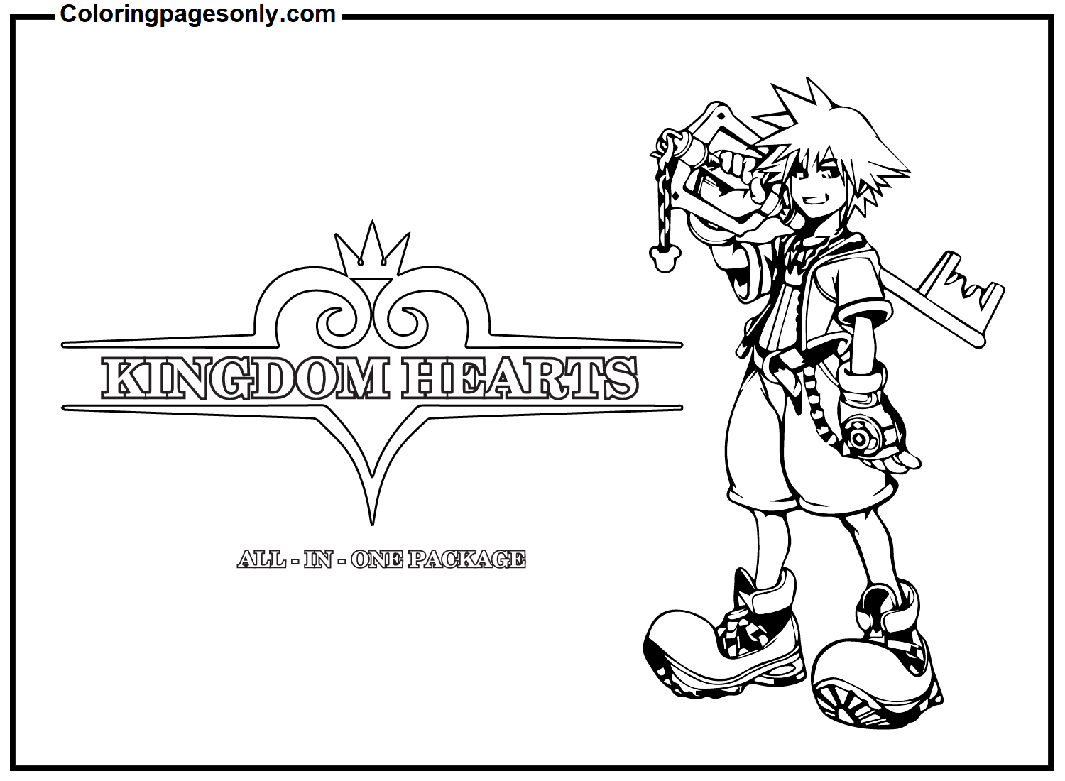 Images Kingdom Hearts Coloring Pages