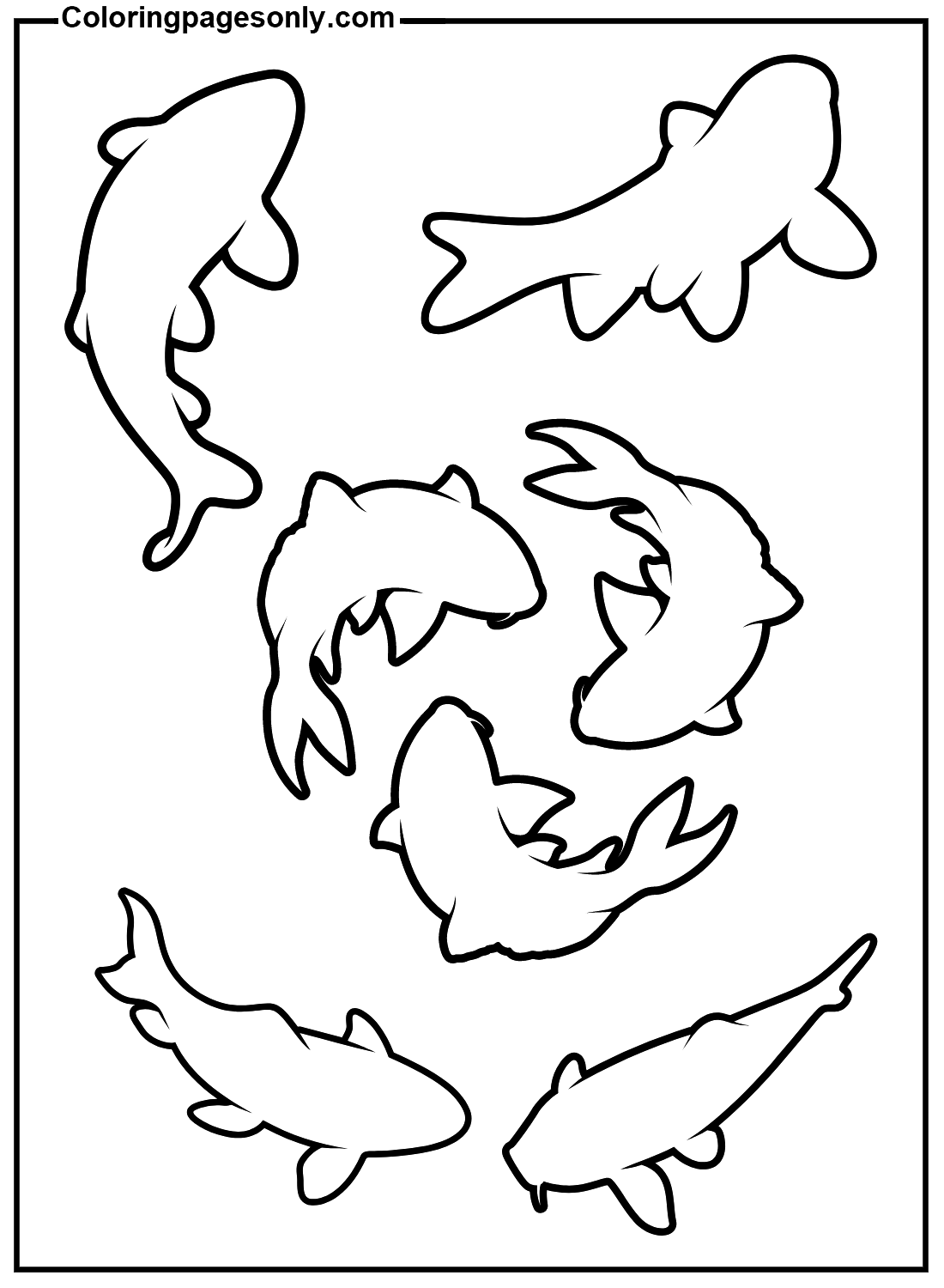 40 Koi Fish Coloring Pages Free Printable PDF Online Coloring
