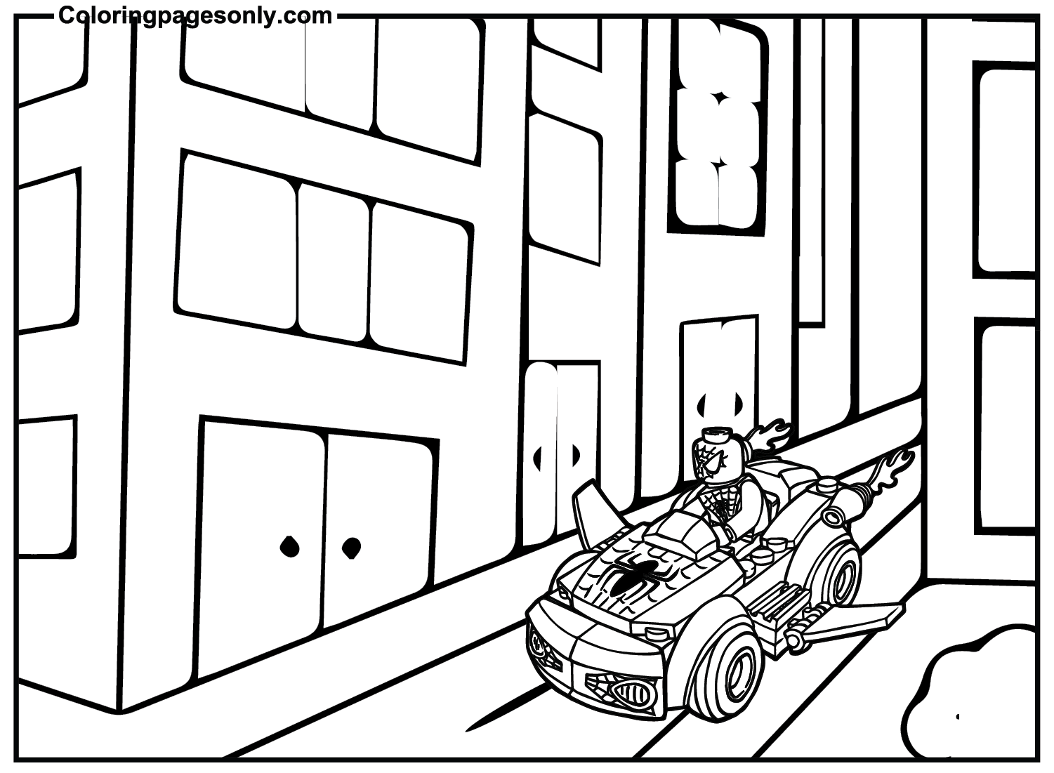 Lego Spiderman Games Coloring Pages
