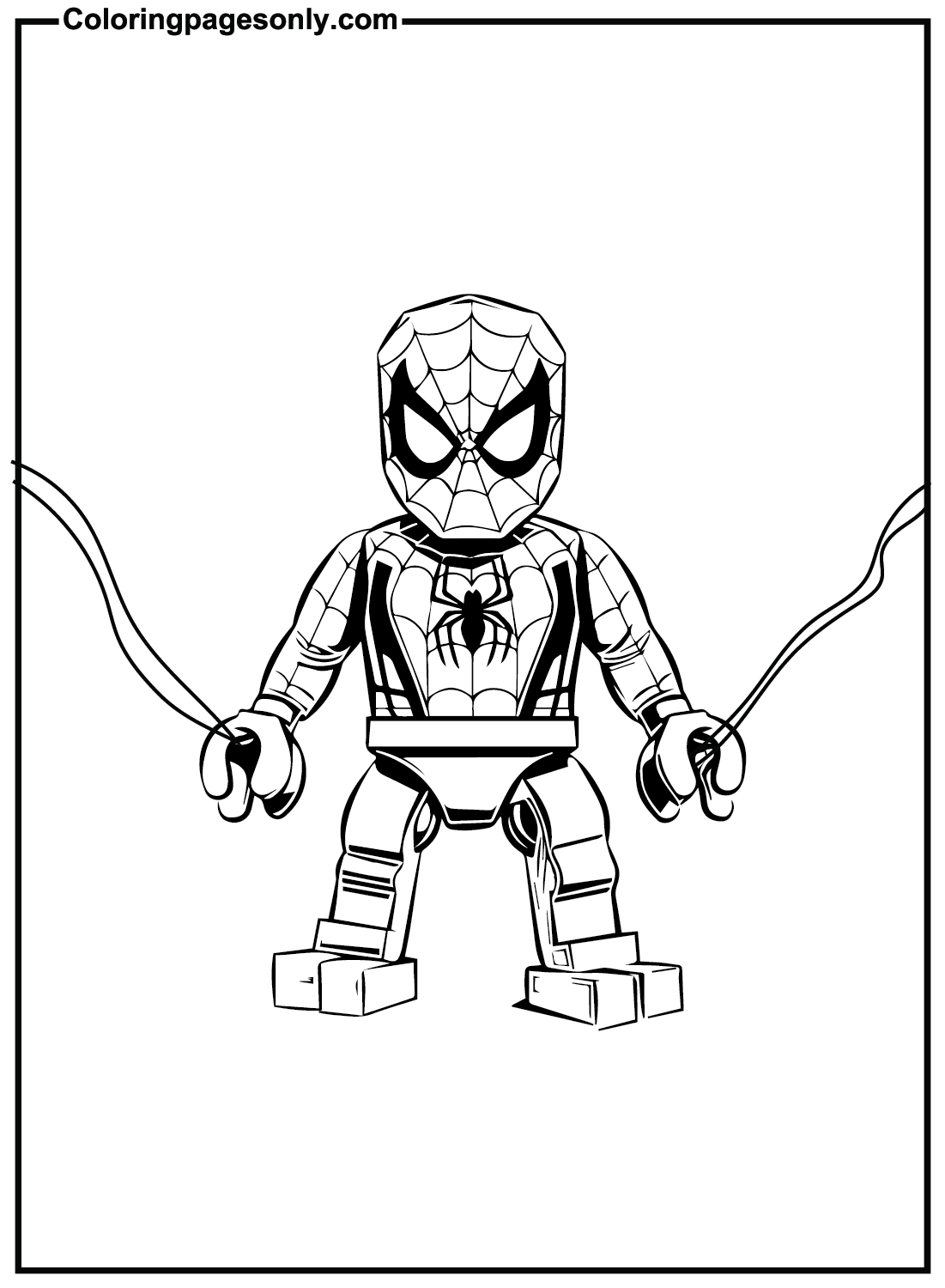 Lego Spiderman minifiguur van Lego Spiderman
