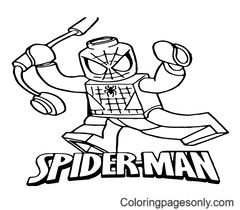 Lego Spiderman Coloring Pages