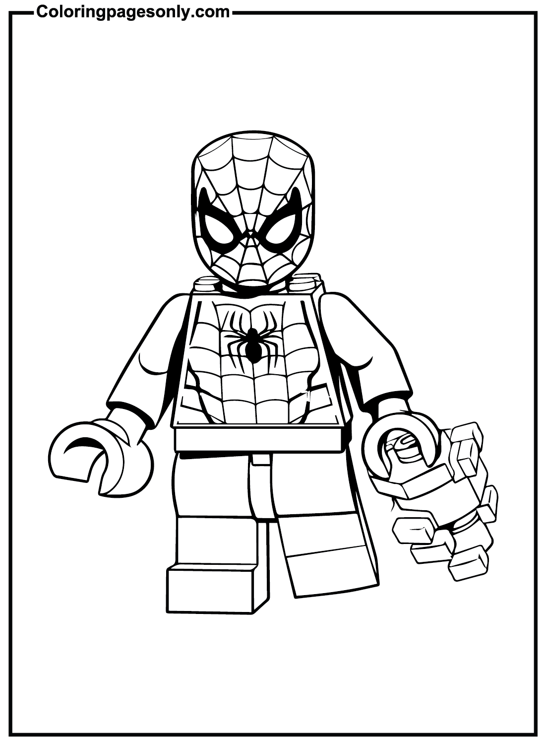 Free Lego Spiderman Coloring Pages - Lego Spiderman Coloring Pages -  Coloring Pages For Kids And Adults
