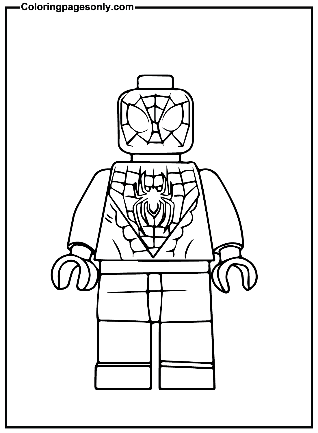 Legos Spiderman zum Ausdrucken von Lego Spiderman