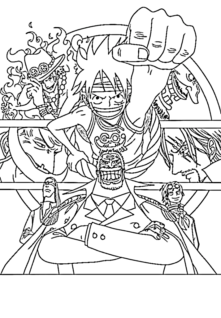 Luffy For Kids Coloring Pages