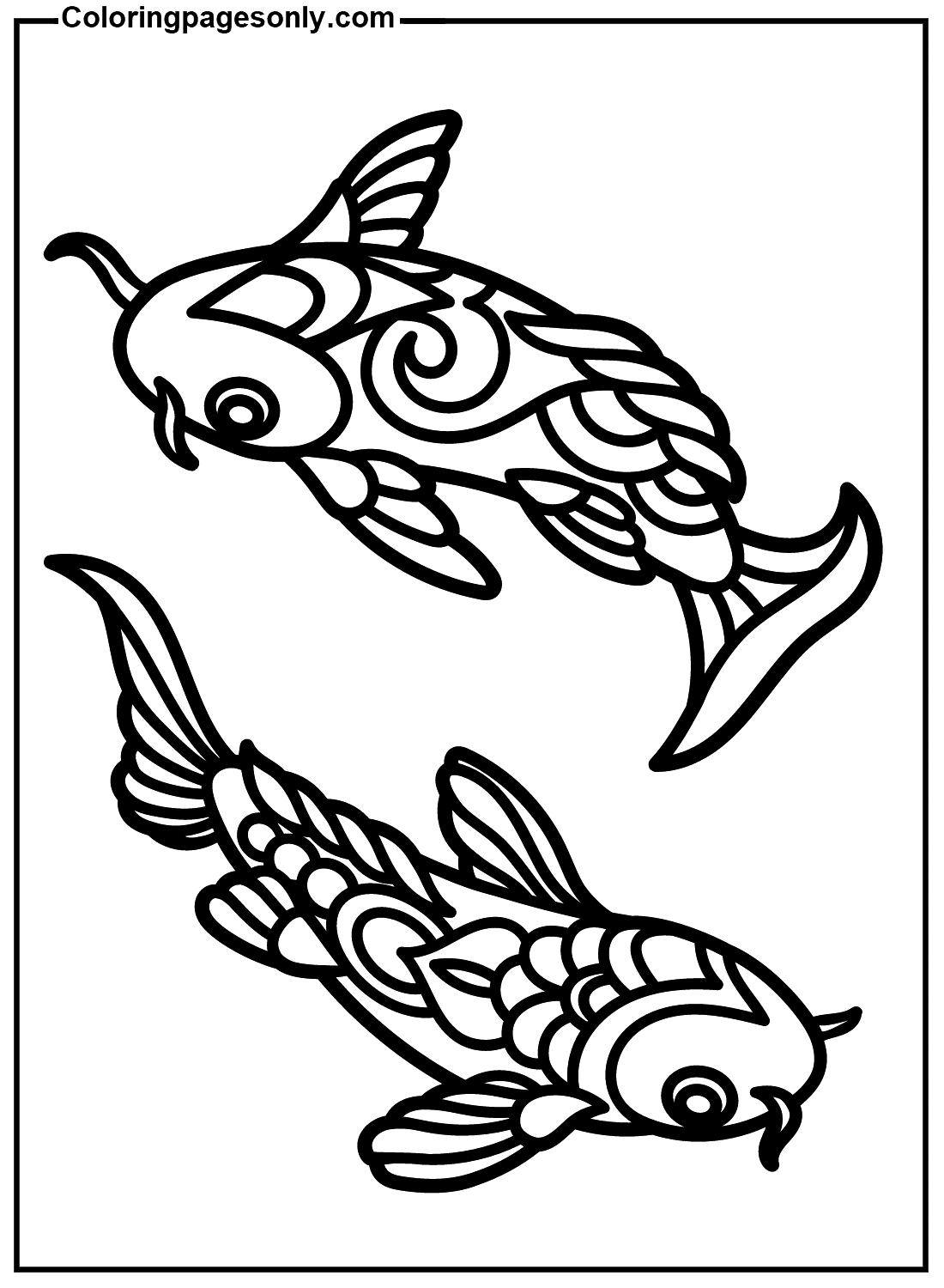 Peixe Mandala Koi de Peixe Koi