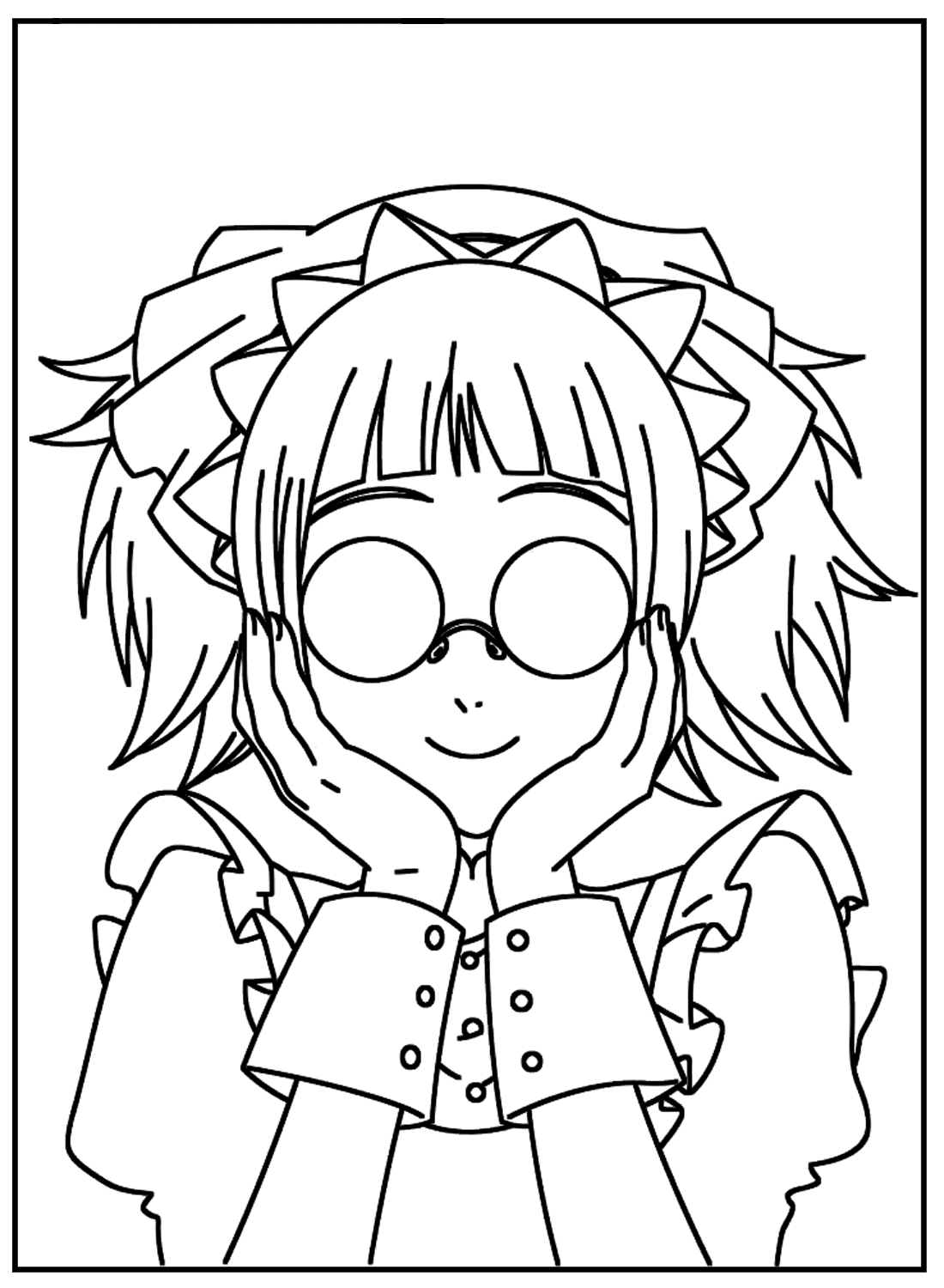 Black Butler Coloring Page 中的 Mey Rin
