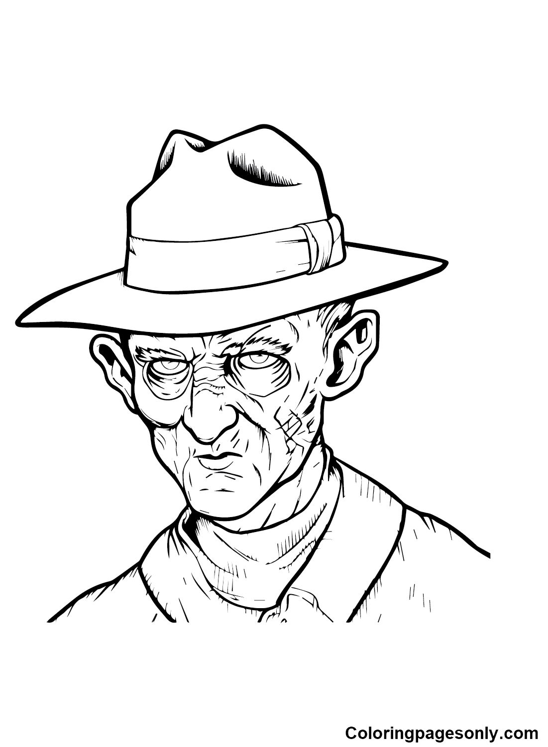 Movie Freddy Krueger Coloring Pages