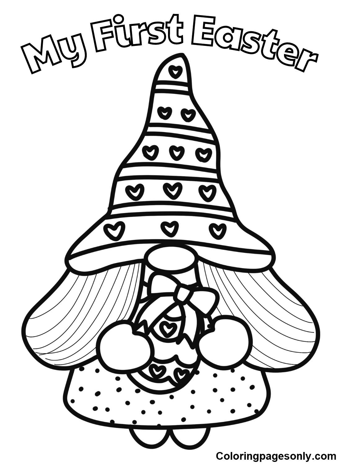 My First Easter Coloring Pages