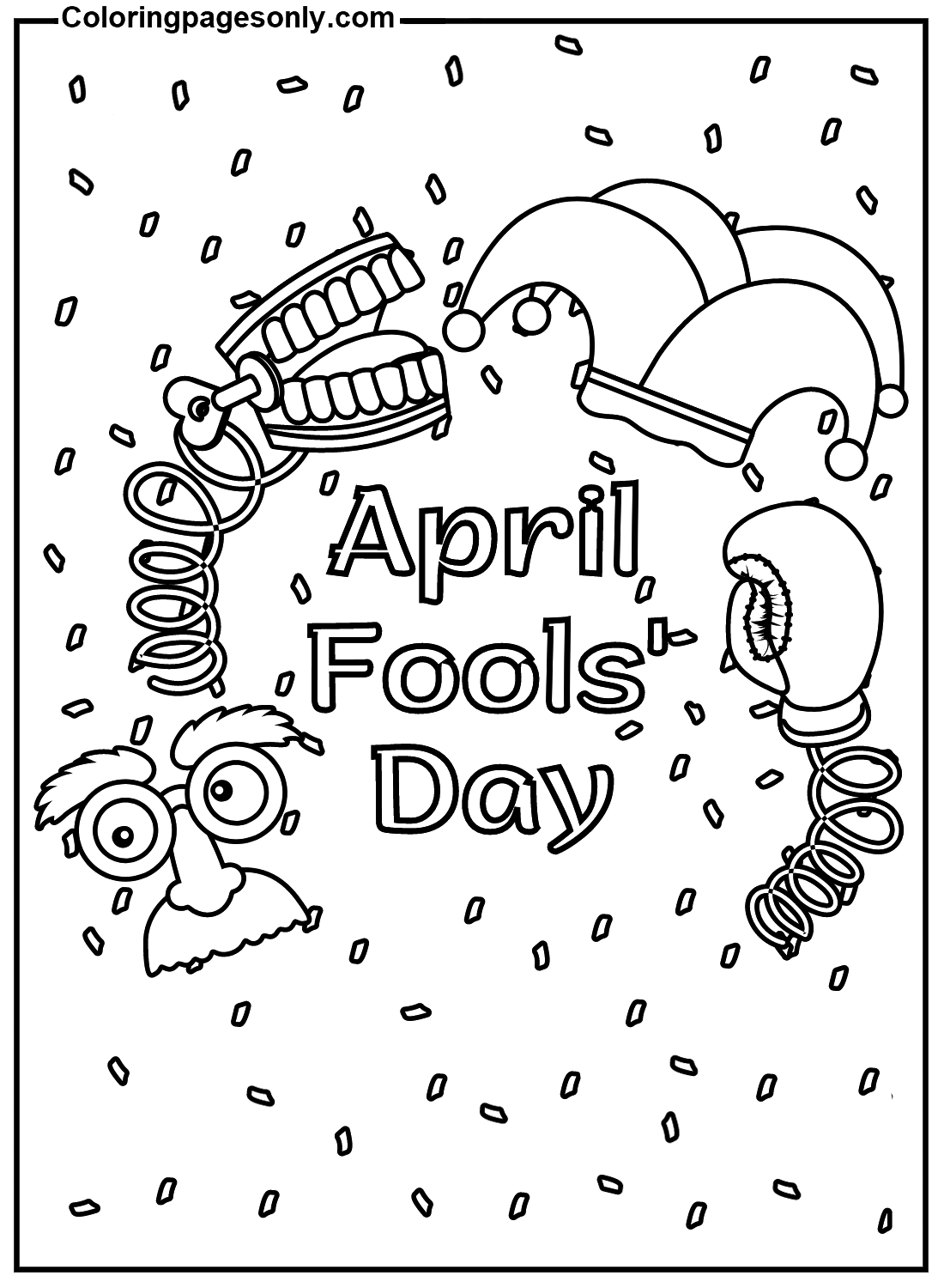 Pictures April Fools' Day Coloring Pages