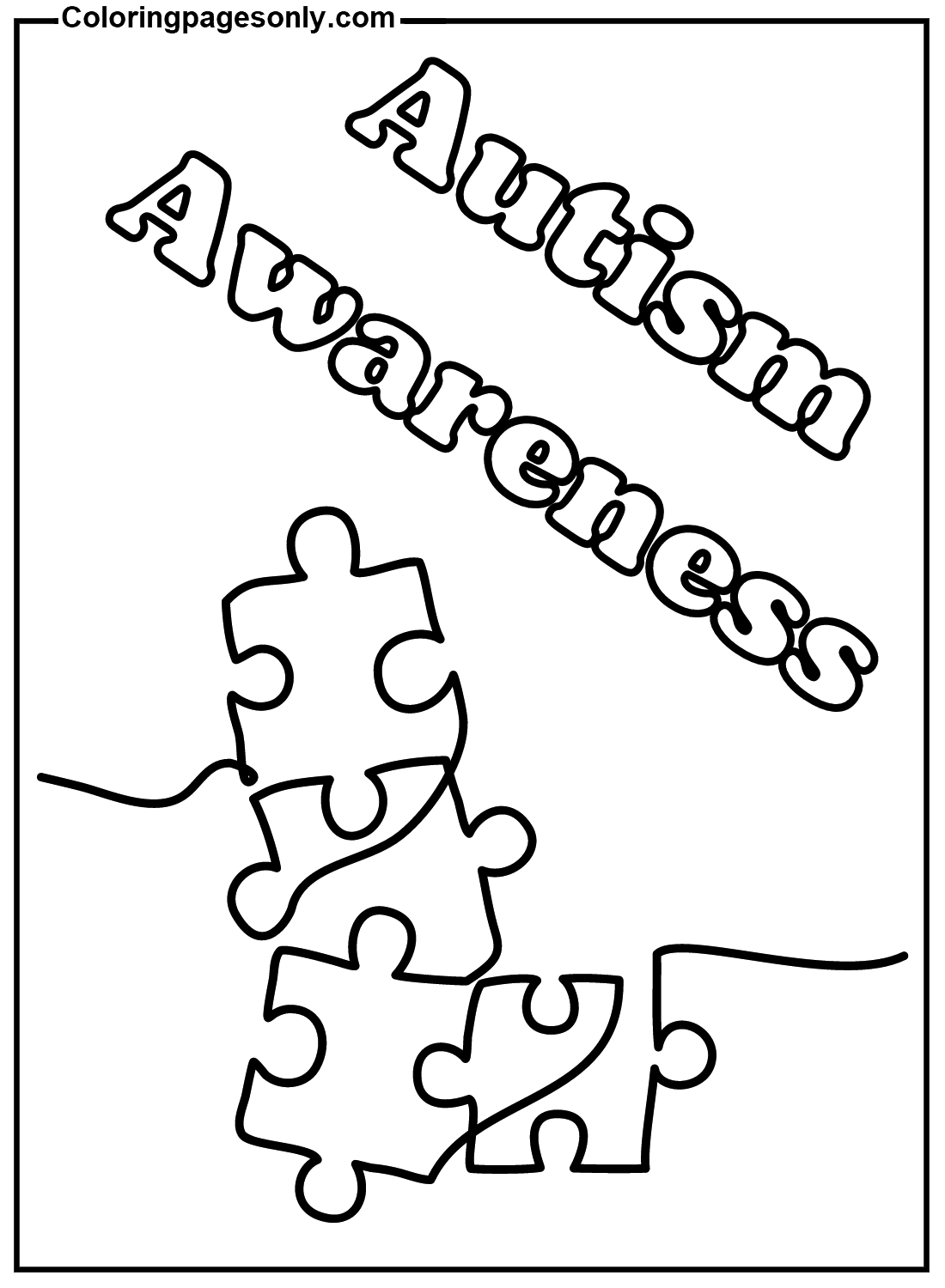 Картинки Раскраска Осведомленность об аутизме