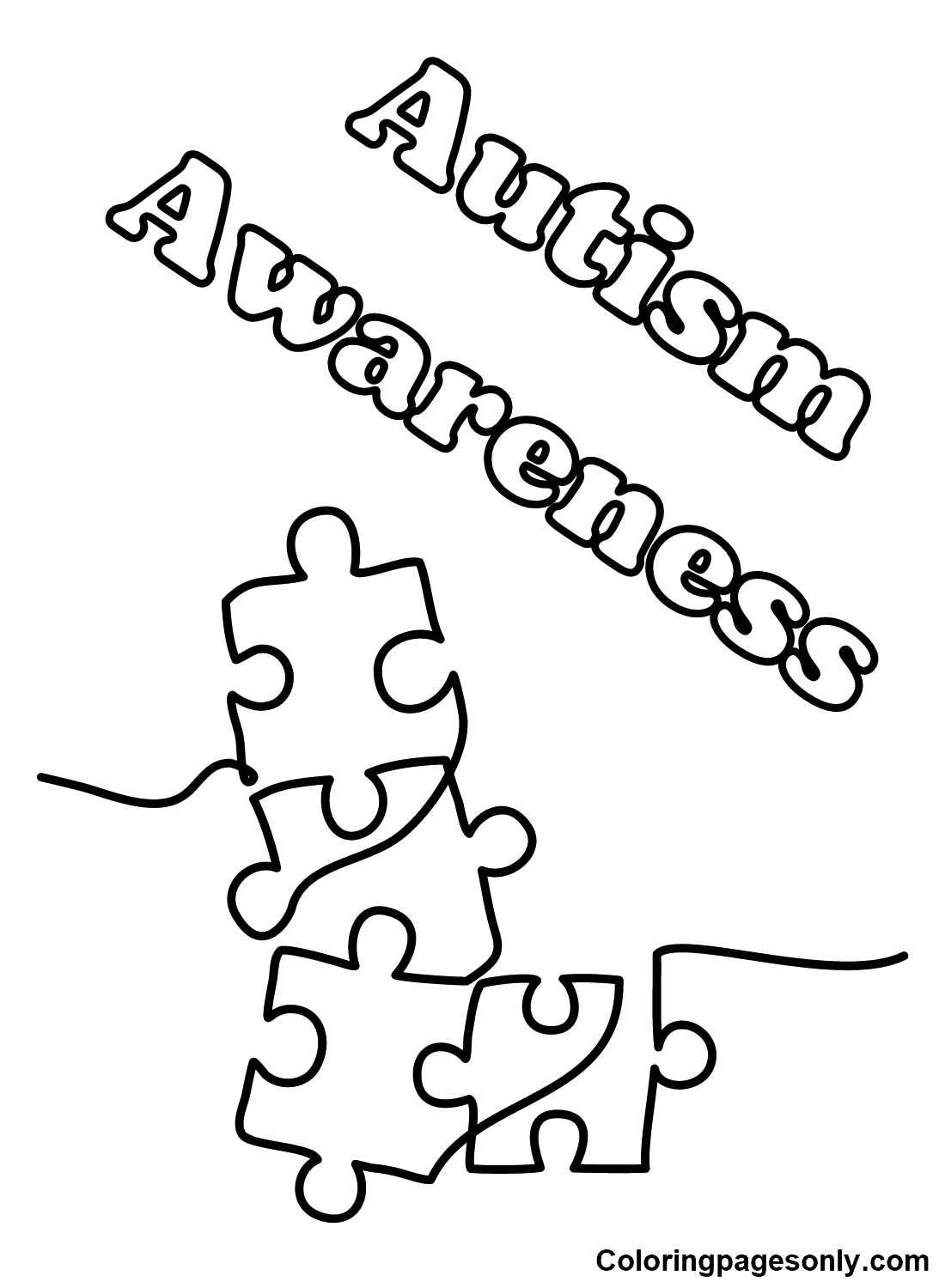 Pictures Autism Awareness Coloring Pages