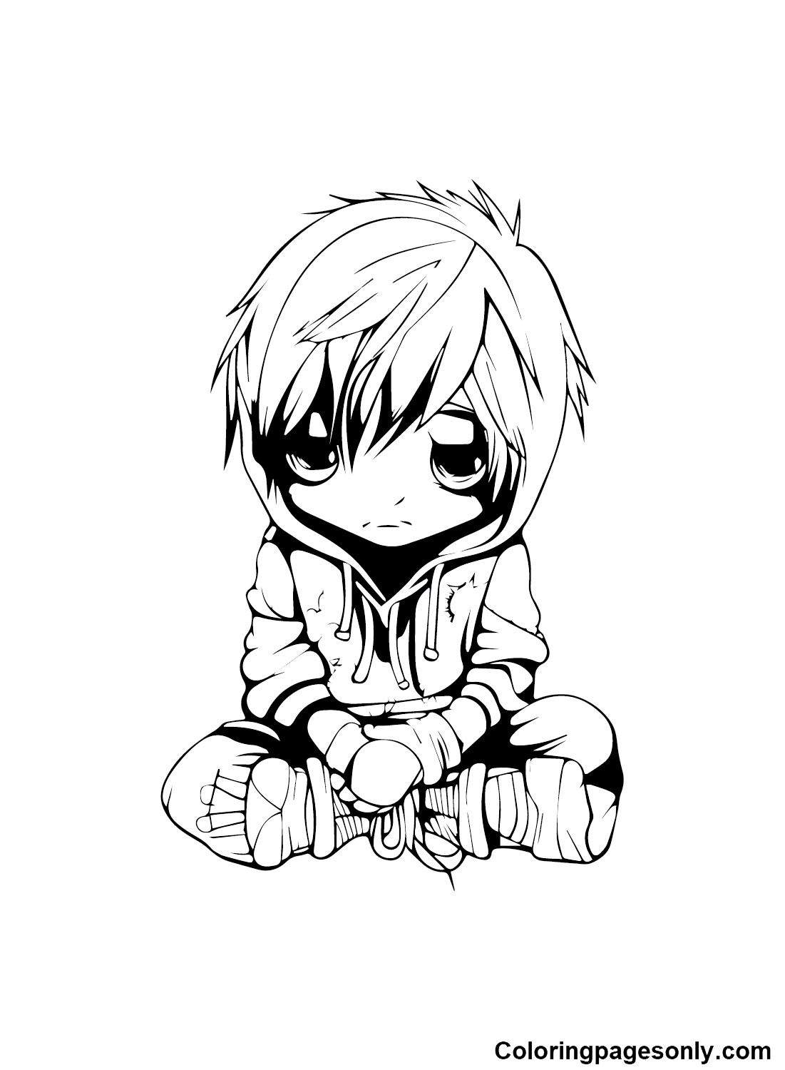 Emo Coloring Pages - Coloring Pages For Kids And Adults