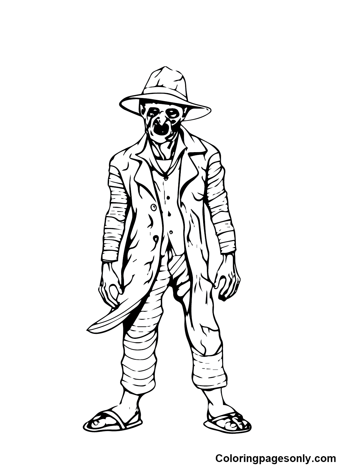 Pictures Freddy Krueger Coloring Page