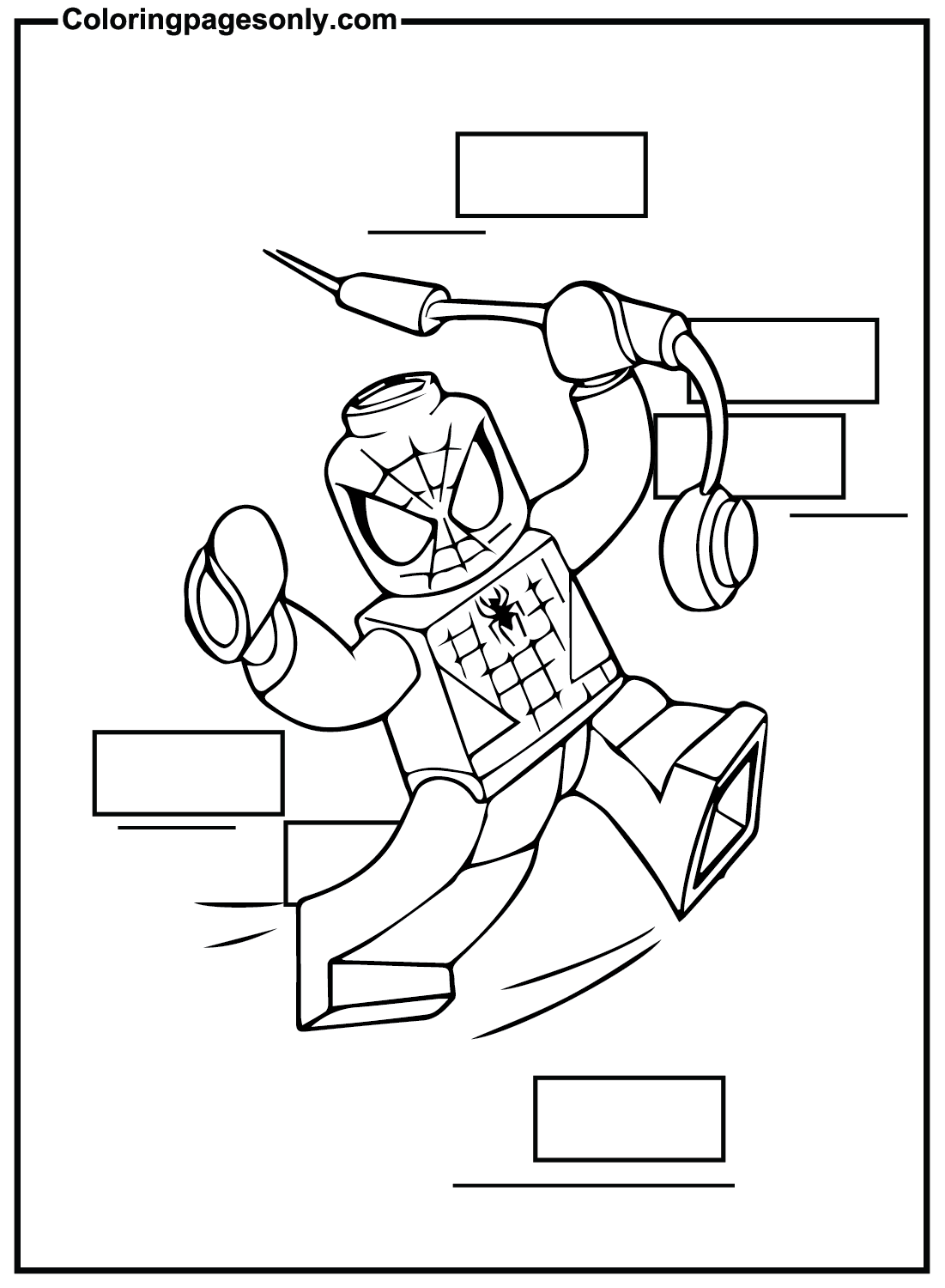 Pictures Lego Spiderman Coloring Pages