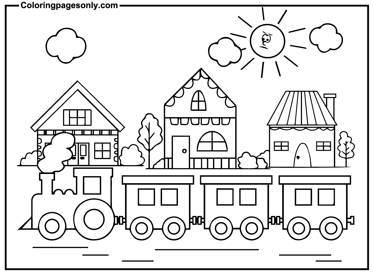 Pictures Train Coloring Pages