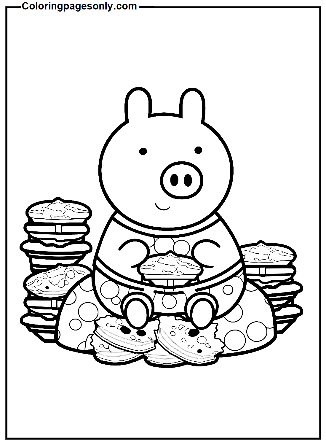Cerdo con galletas de Cookie
