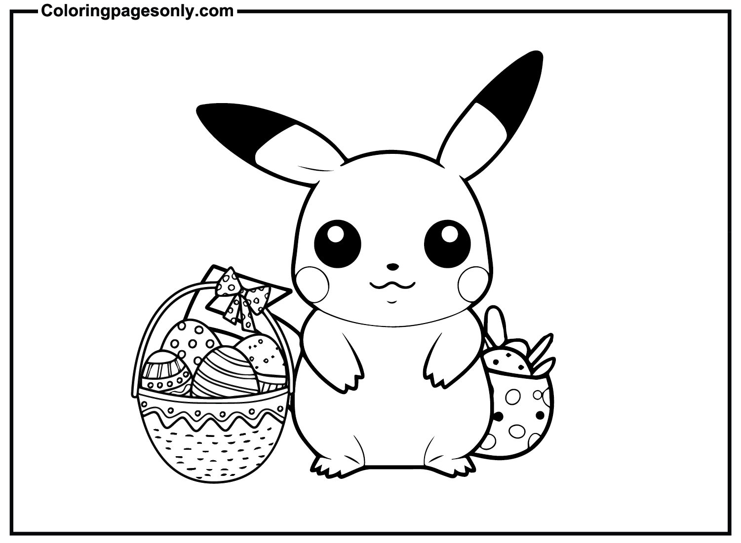 Pikachu Pasqua dal cartone animato di Pasqua