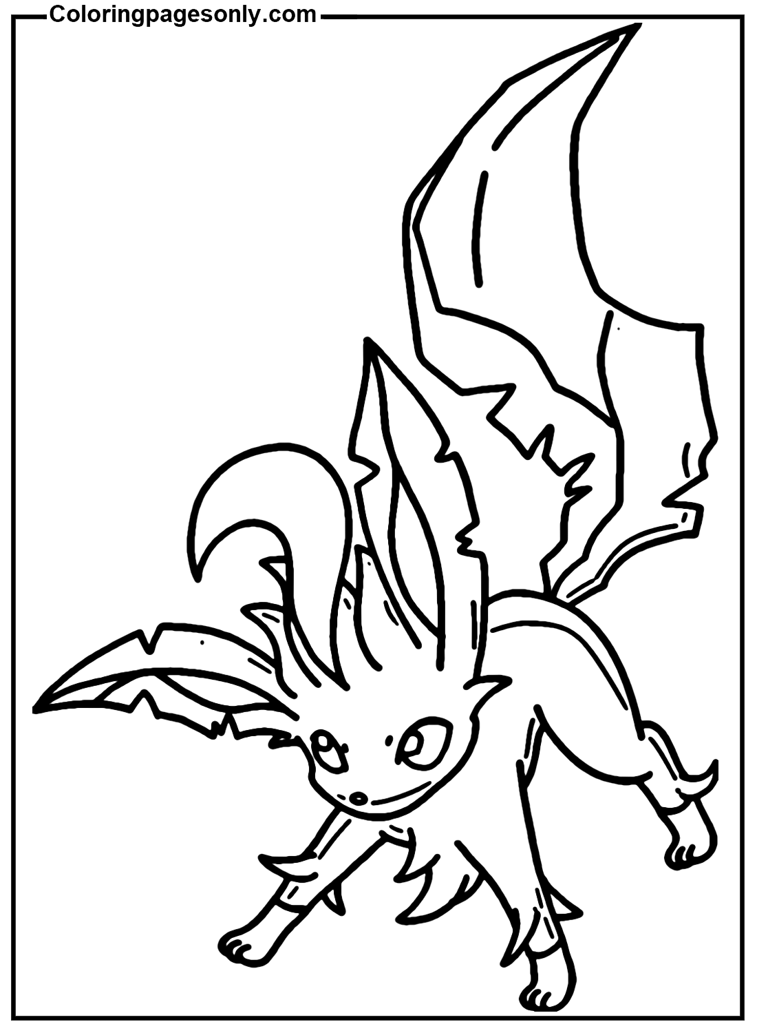 Pokemon Leafeon Picture Coloring Pages