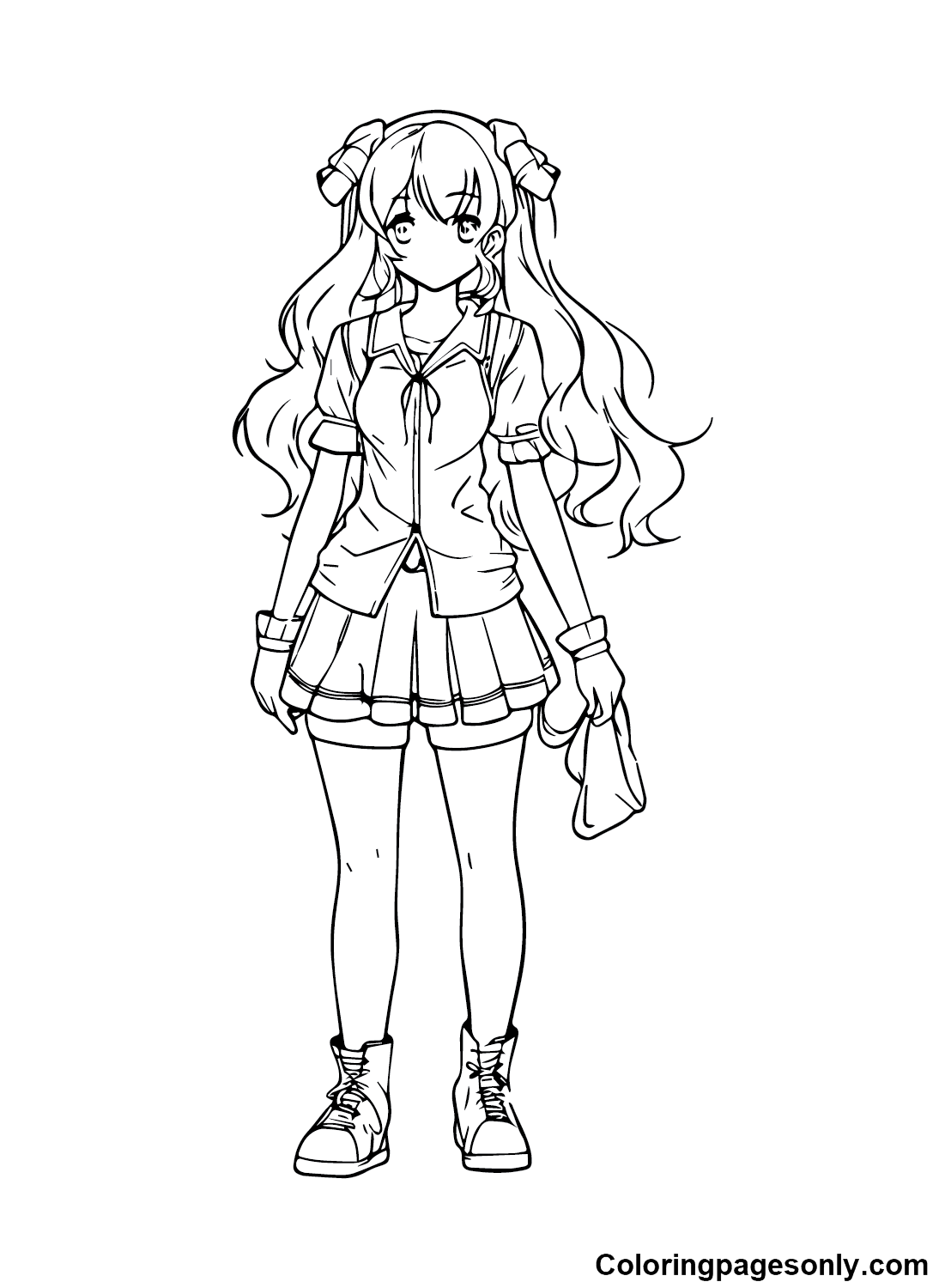 Print Anime Girl Coloring Pages