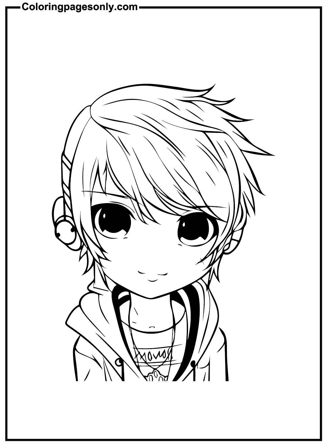 Print Emo Coloring Pages