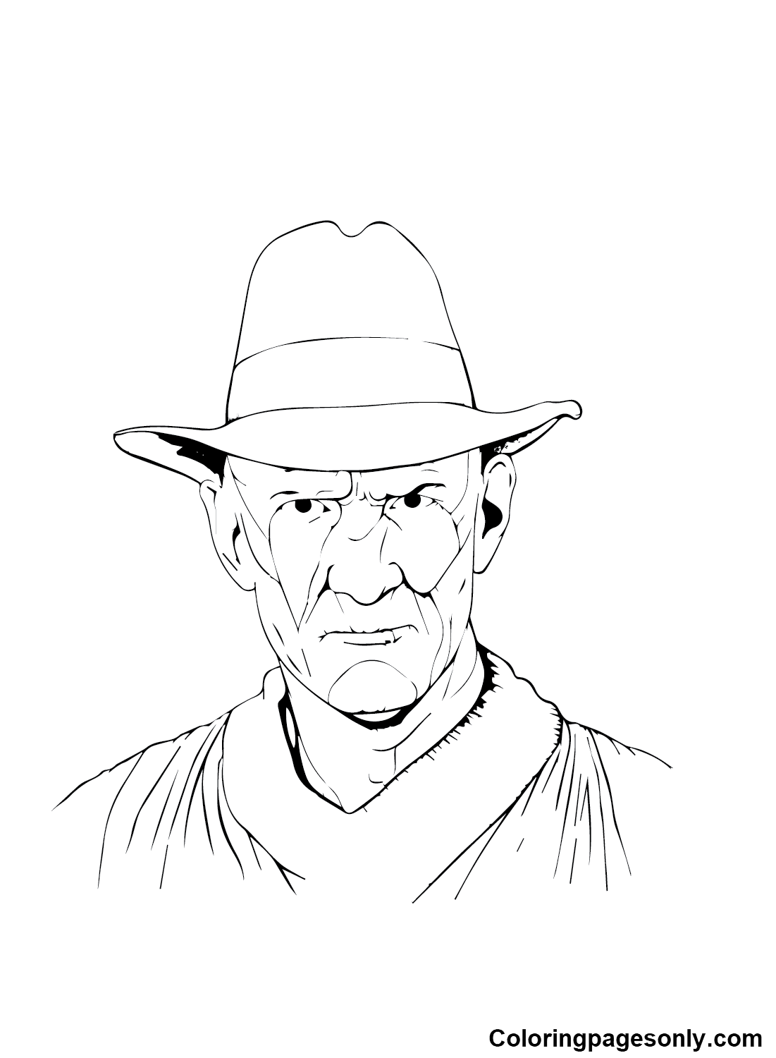 Print Freddy Krueger Coloring Pages