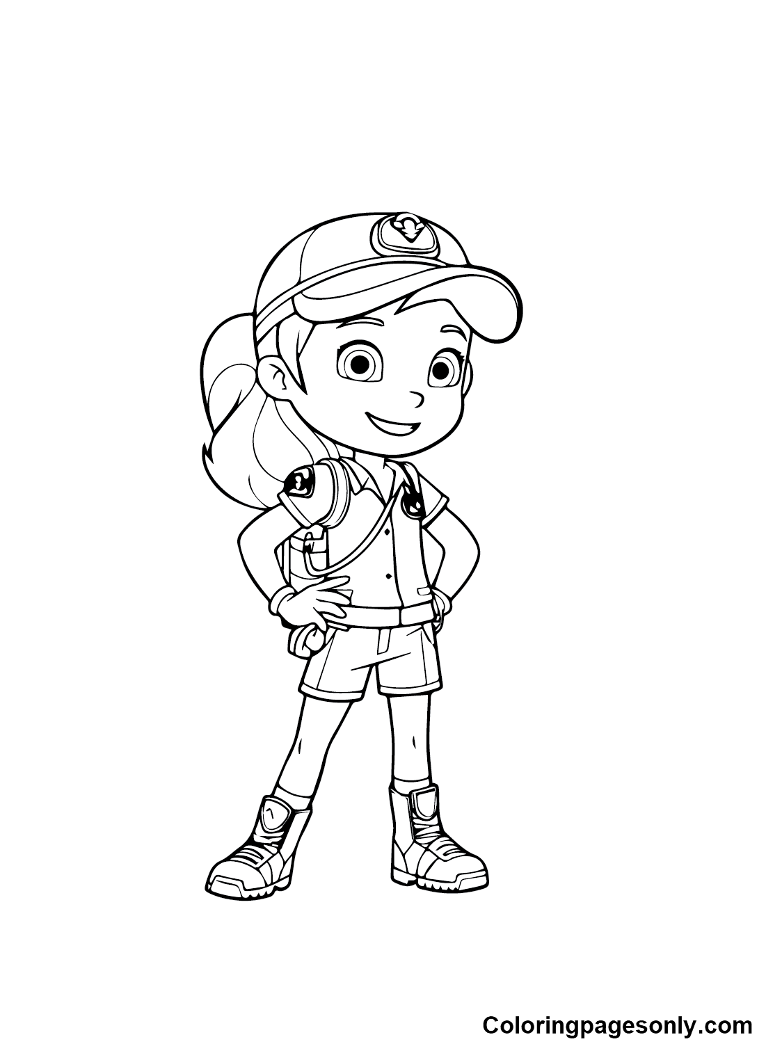 Print Rainbow Rangers Coloring Page