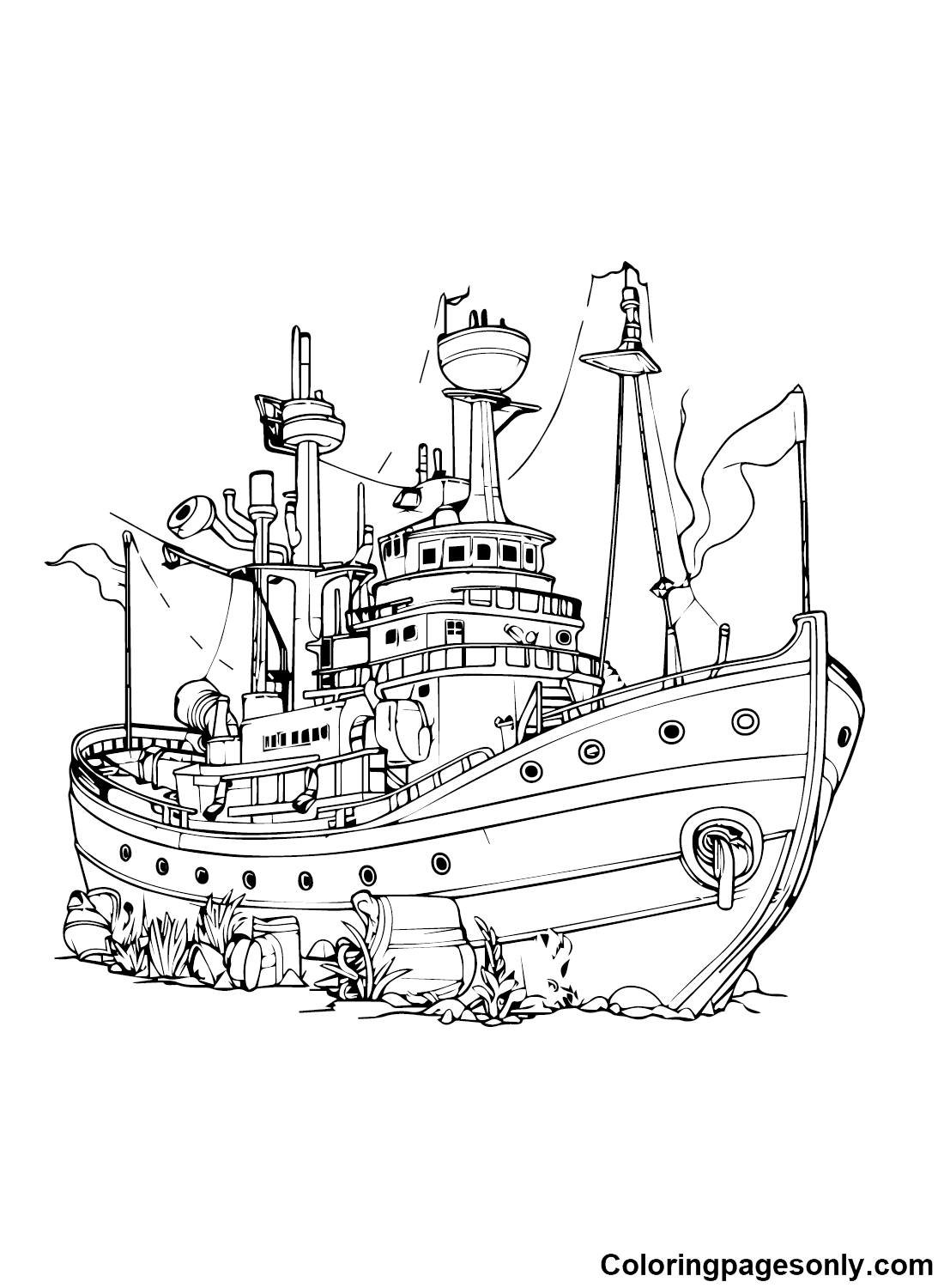 Print schip van schip