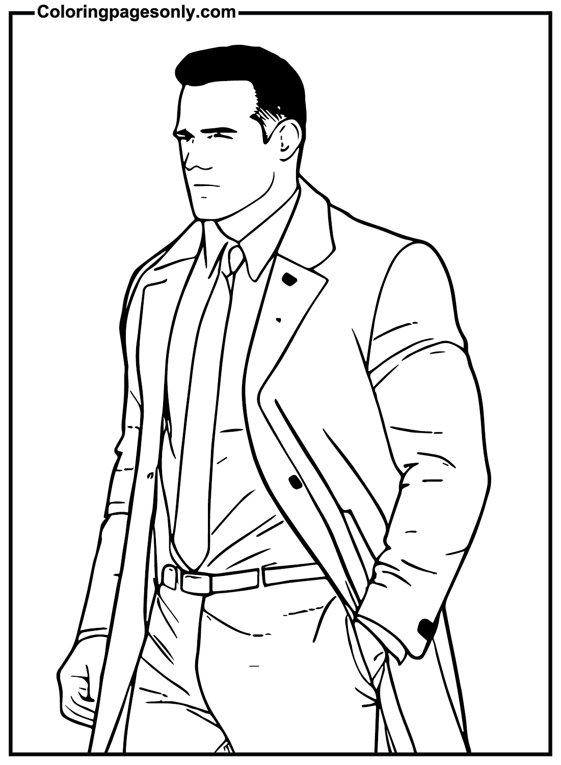 Printable Ben Affleck Coloring Pages