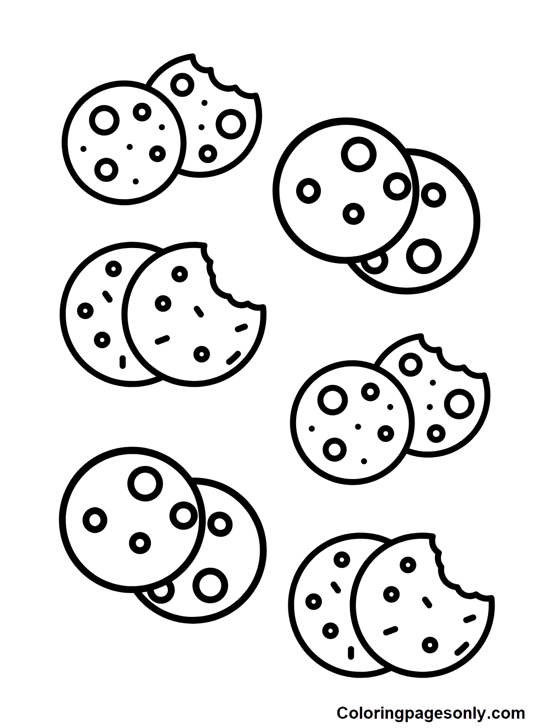 Printable Cookie Coloring Pages