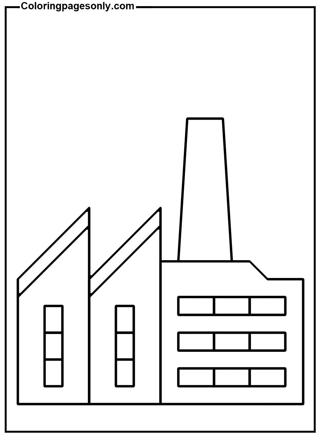 Printable Factory Coloring Pages
