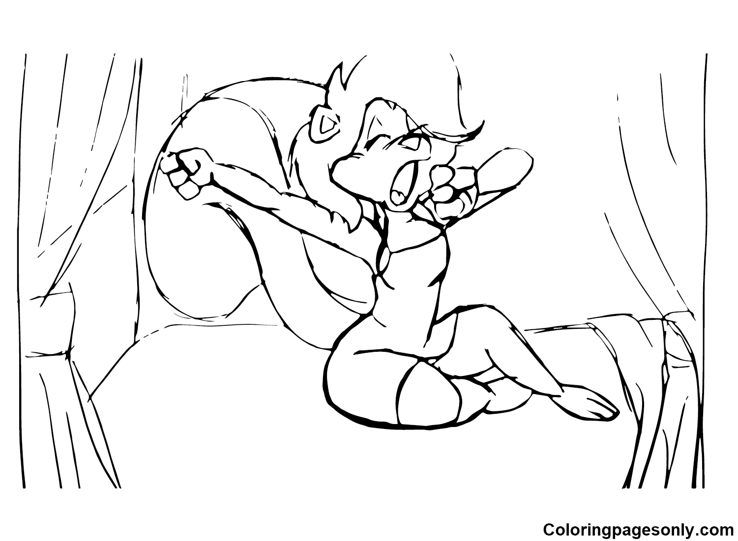 Printable Fifi La Fume Coloring Pages
