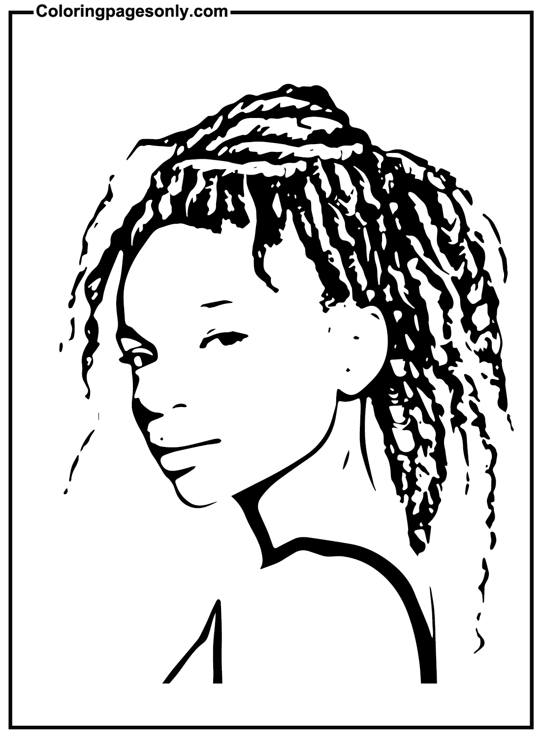 Printable Halle Bailey Coloring Pages