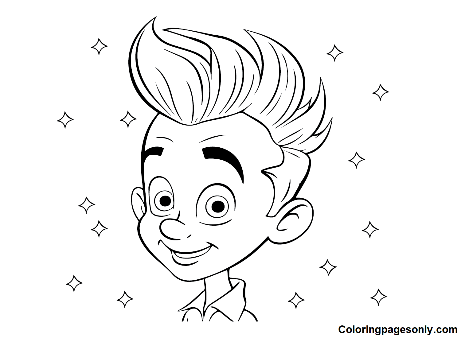 Printable Jimmy Neutron Coloring Pages