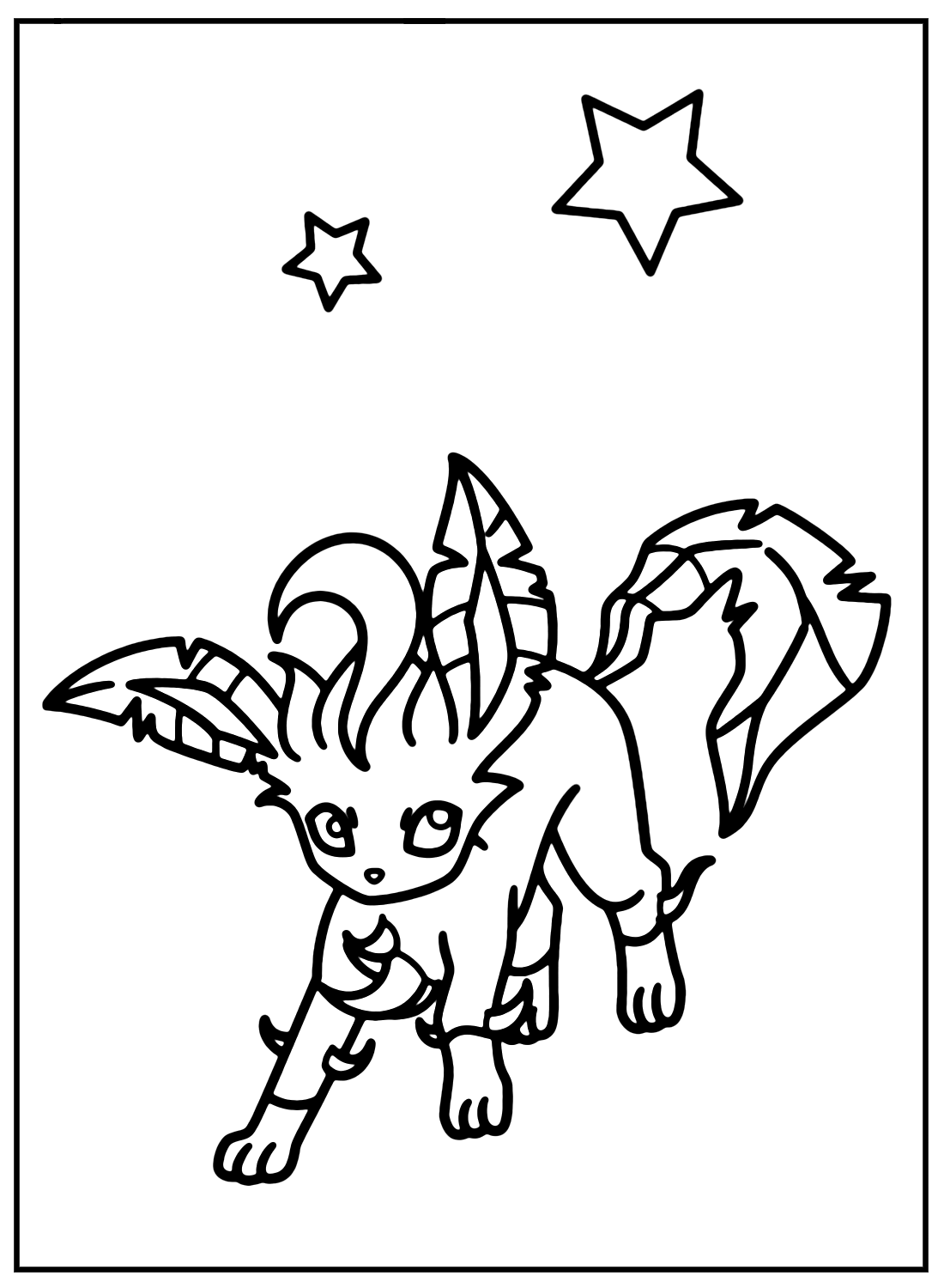 Printable Leafeon Coloring Page