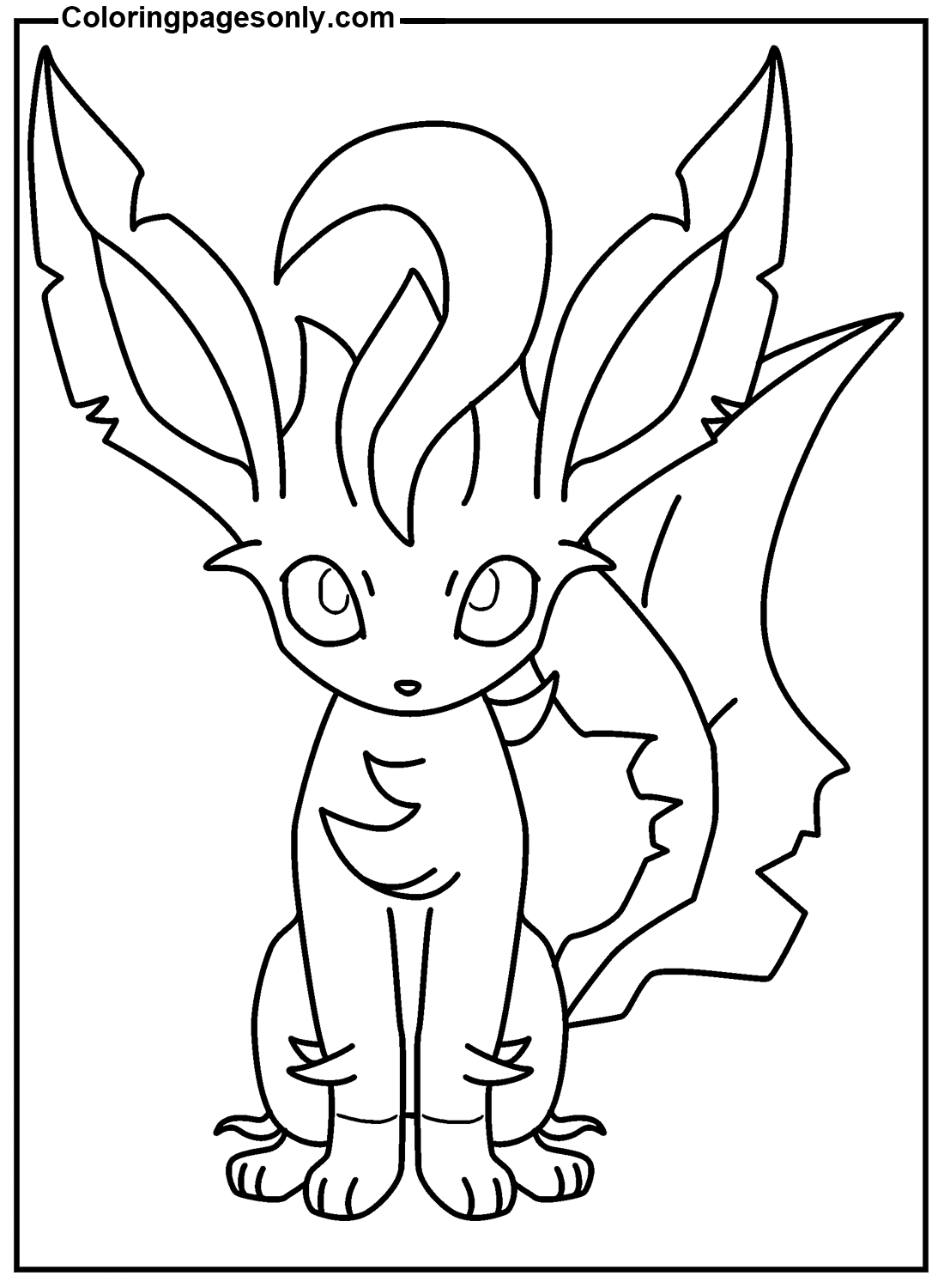 Printable Leafeonn Image from Leafeon
