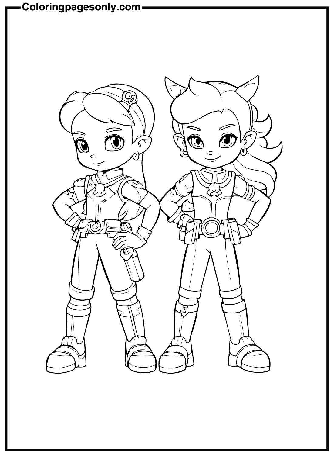 Printable Rainbow Rangers Coloring Pages