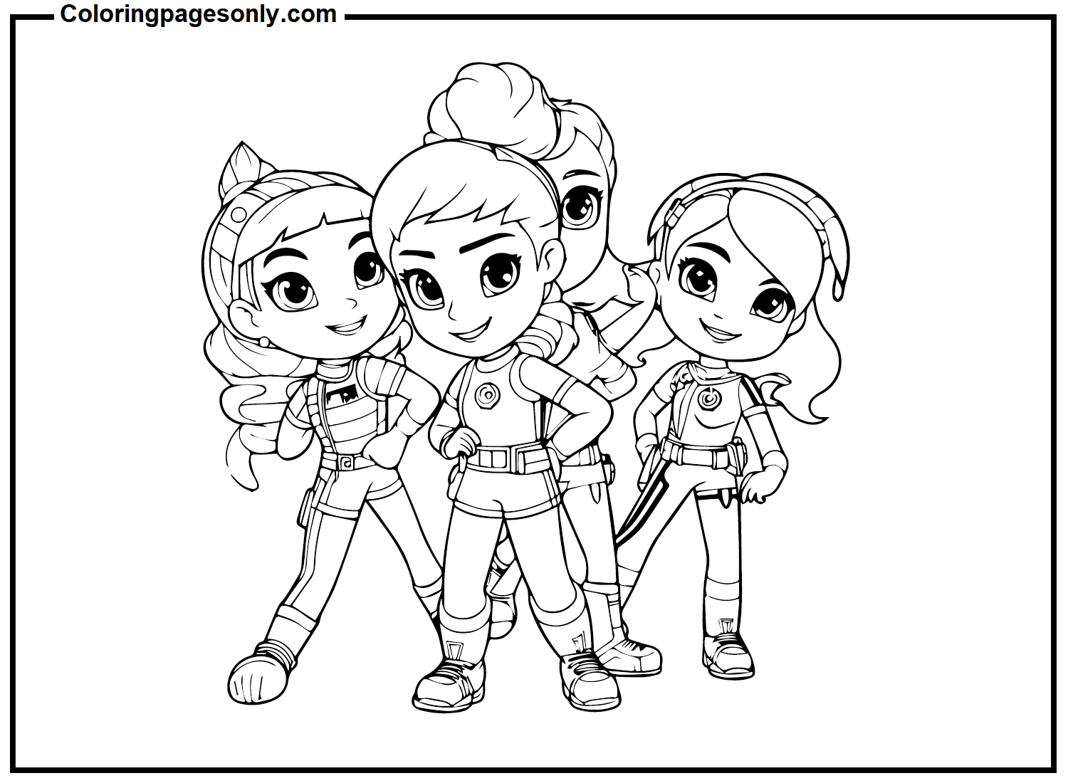 Rainbow Rangers Coloring Rainbow Rangers Coloring