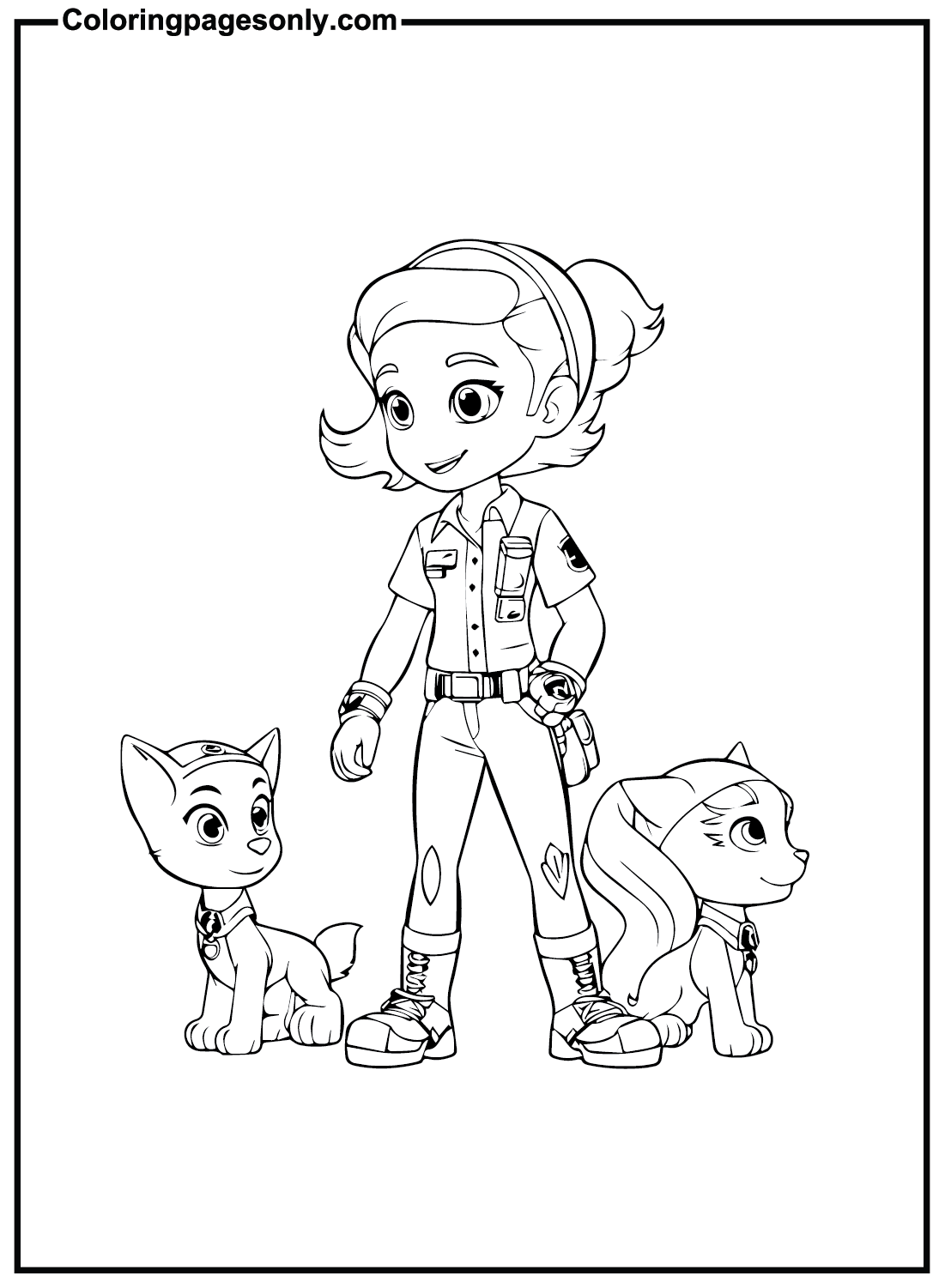 Rainbow Rangers Printable Coloring Pages